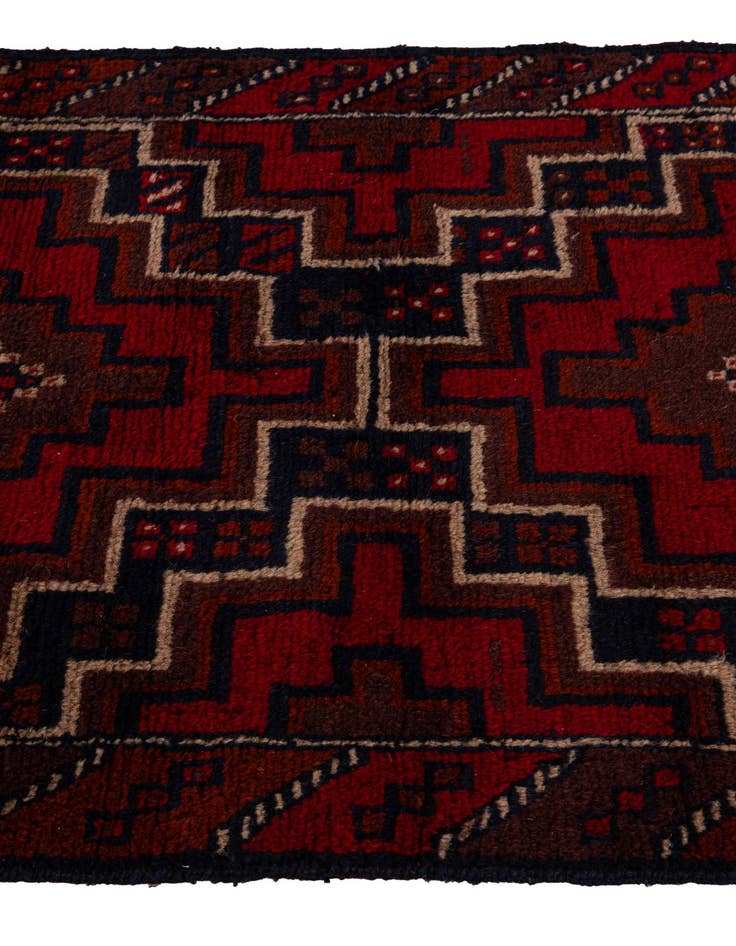 Detail image of 2' 10 x 4' 7 Hand Knotted Balouch Persian Wool Rug