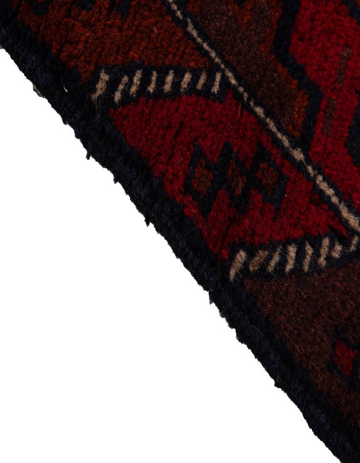 Detail image of 2' 10 x 4' 7 Hand Knotted Balouch Persian Wool Rug