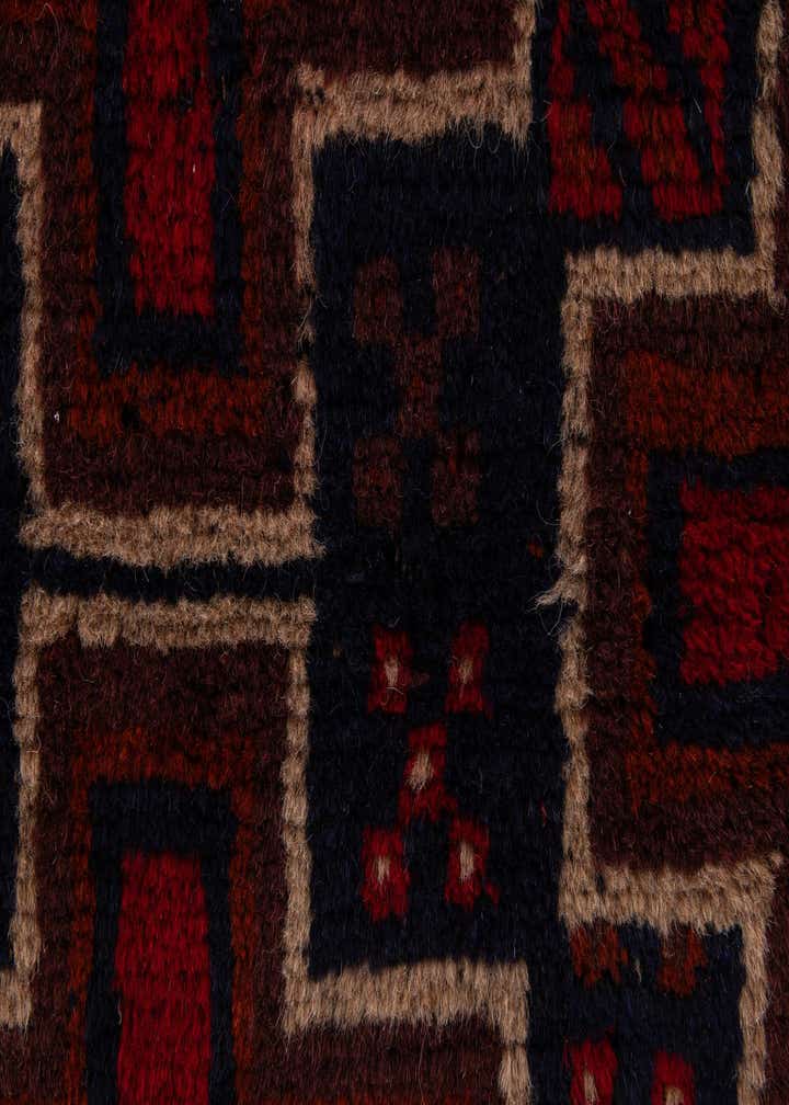 2' 10 x 4' 7 Hand Knotted Balouch Persian Wool Rug