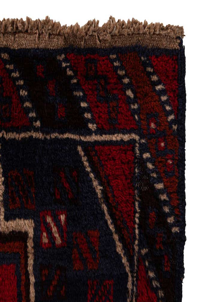 2' 10 x 4' 7 Hand Knotted Balouch Persian Wool Rug
