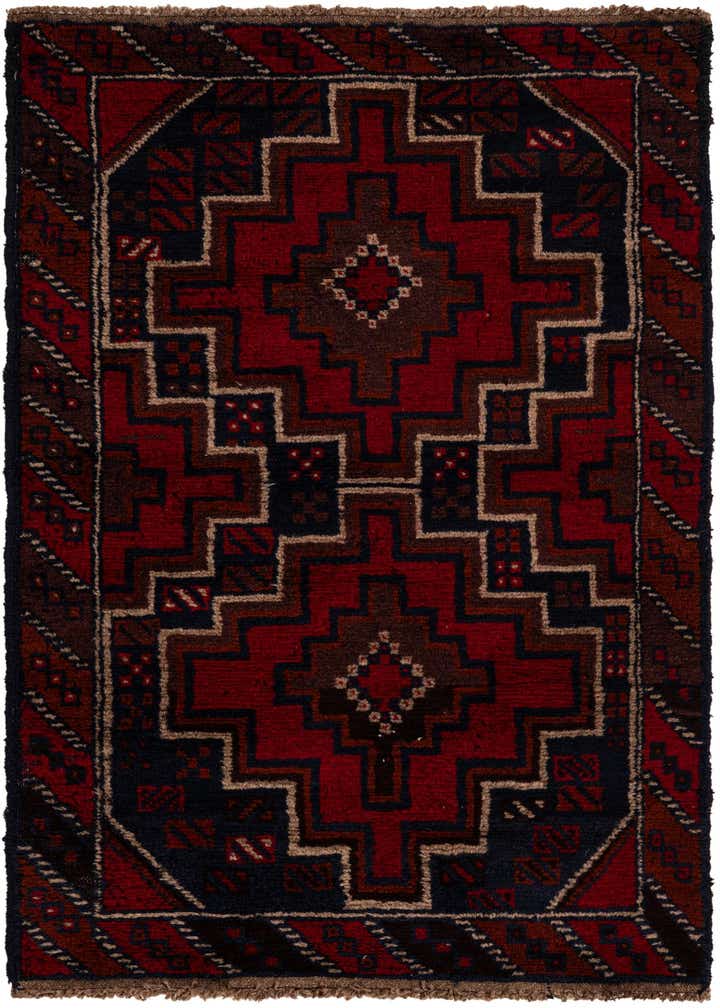 2' 10 x 4' 7 Hand Knotted Balouch Persian Wool Rug