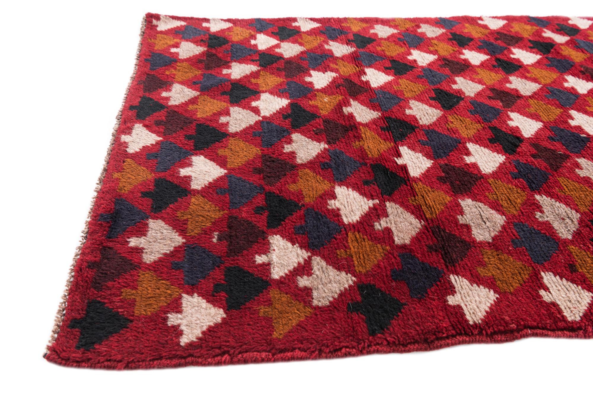 2' 10 x 4' 6 Hand Knotted Balouch Persian Wool Rug