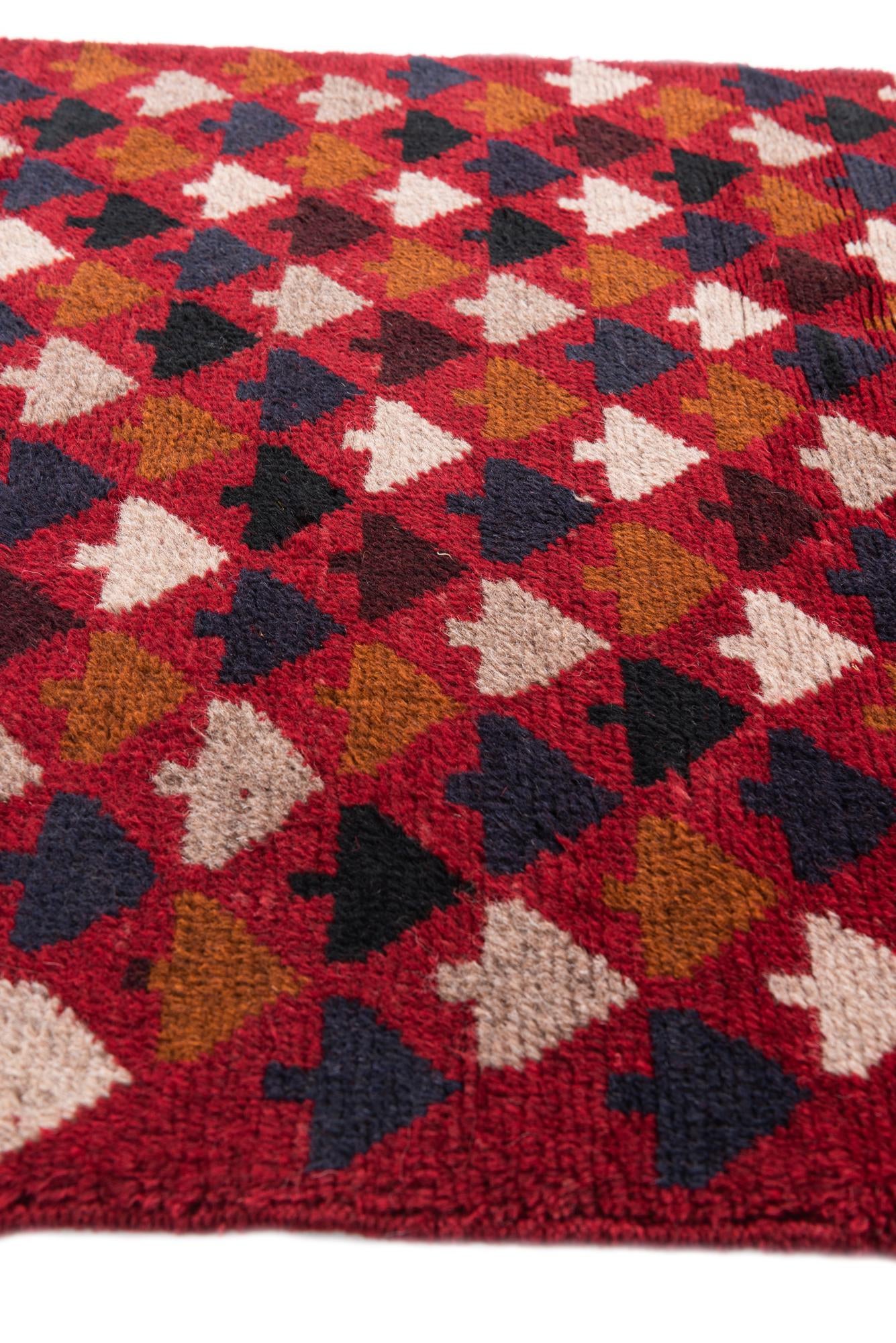 2' 10 x 4' 6 Hand Knotted Balouch Persian Wool Rug