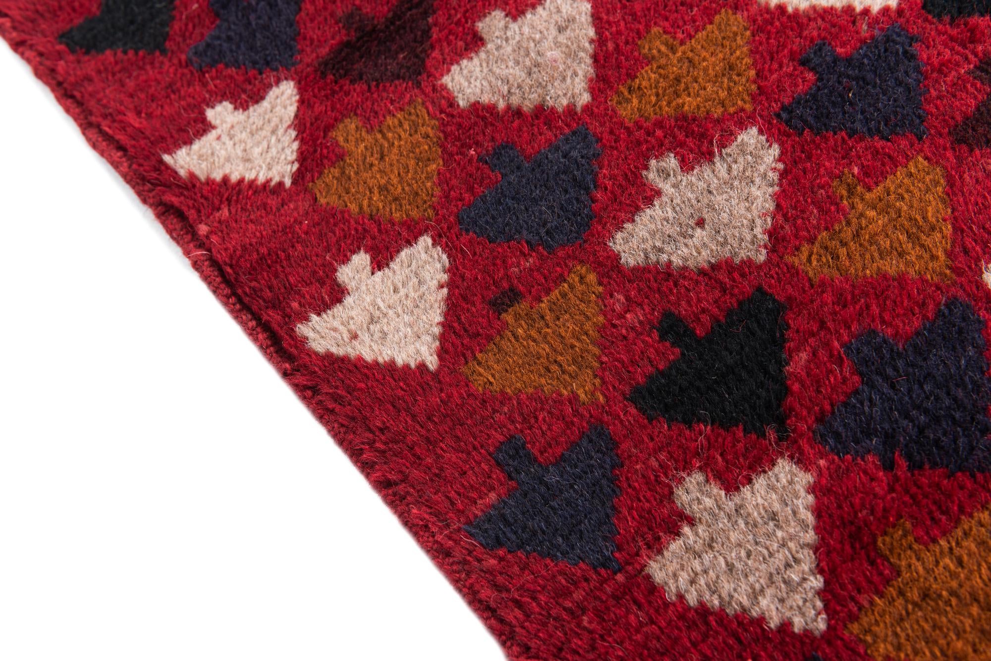 2' 10 x 4' 6 Hand Knotted Balouch Persian Wool Rug