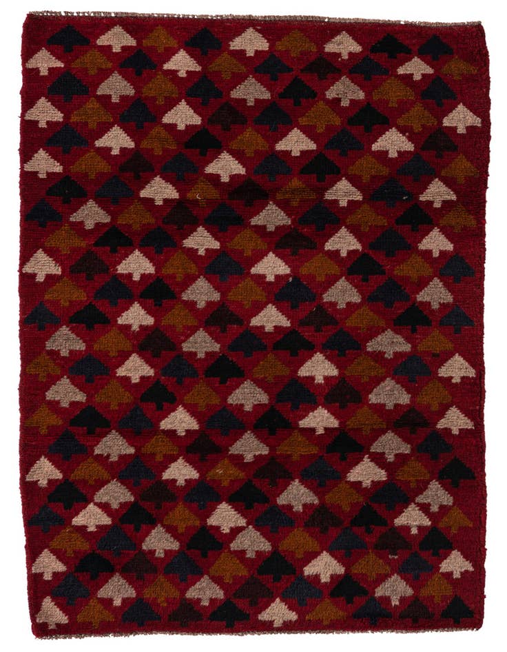 Detail image of 2' 10 x 4' 6 Hand Knotted Balouch Persian Wool Rug