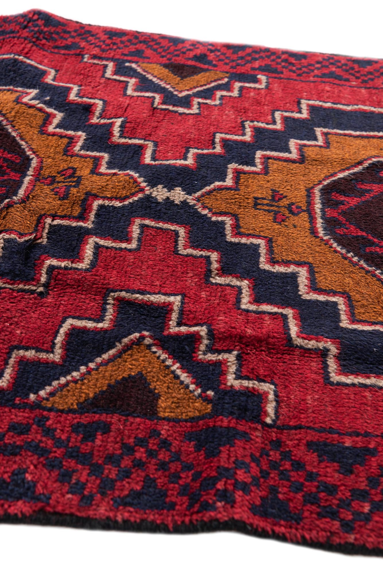 2' 10 x 4' 6 Hand Knotted Balouch Persian Wool Rug