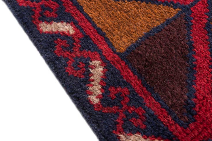 Detail image of 2' 10 x 4' 5 Hand Knotted Balouch Persian Wool Rug