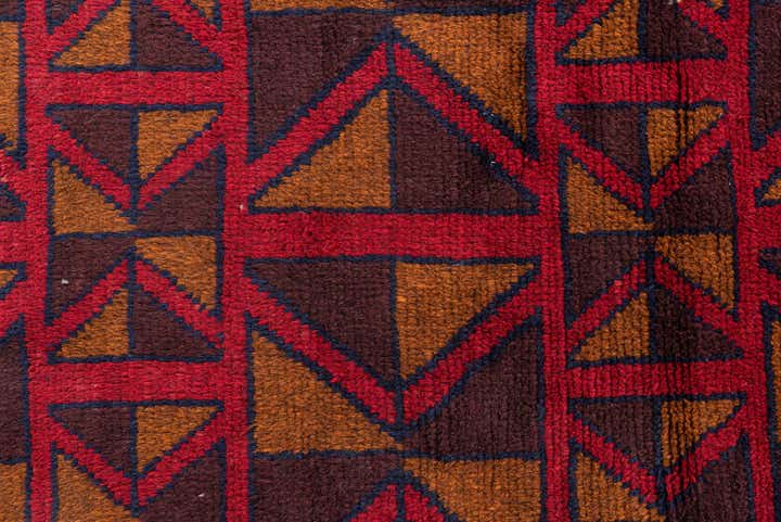 2' 10 x 4' 5 Hand Knotted Balouch Persian Wool Rug