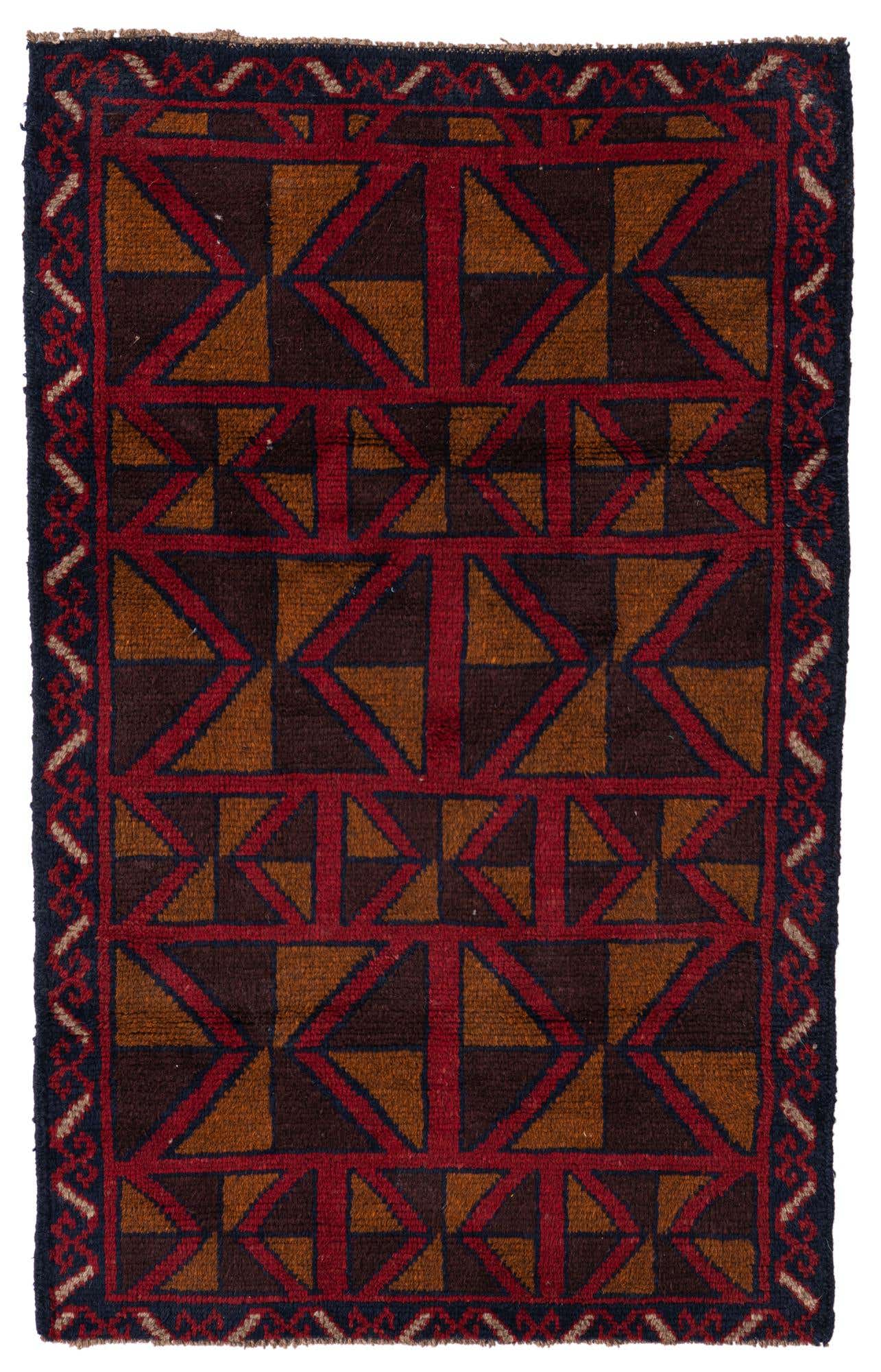 2' 10 x 4' 5 Hand Knotted Balouch Persian Wool Rug