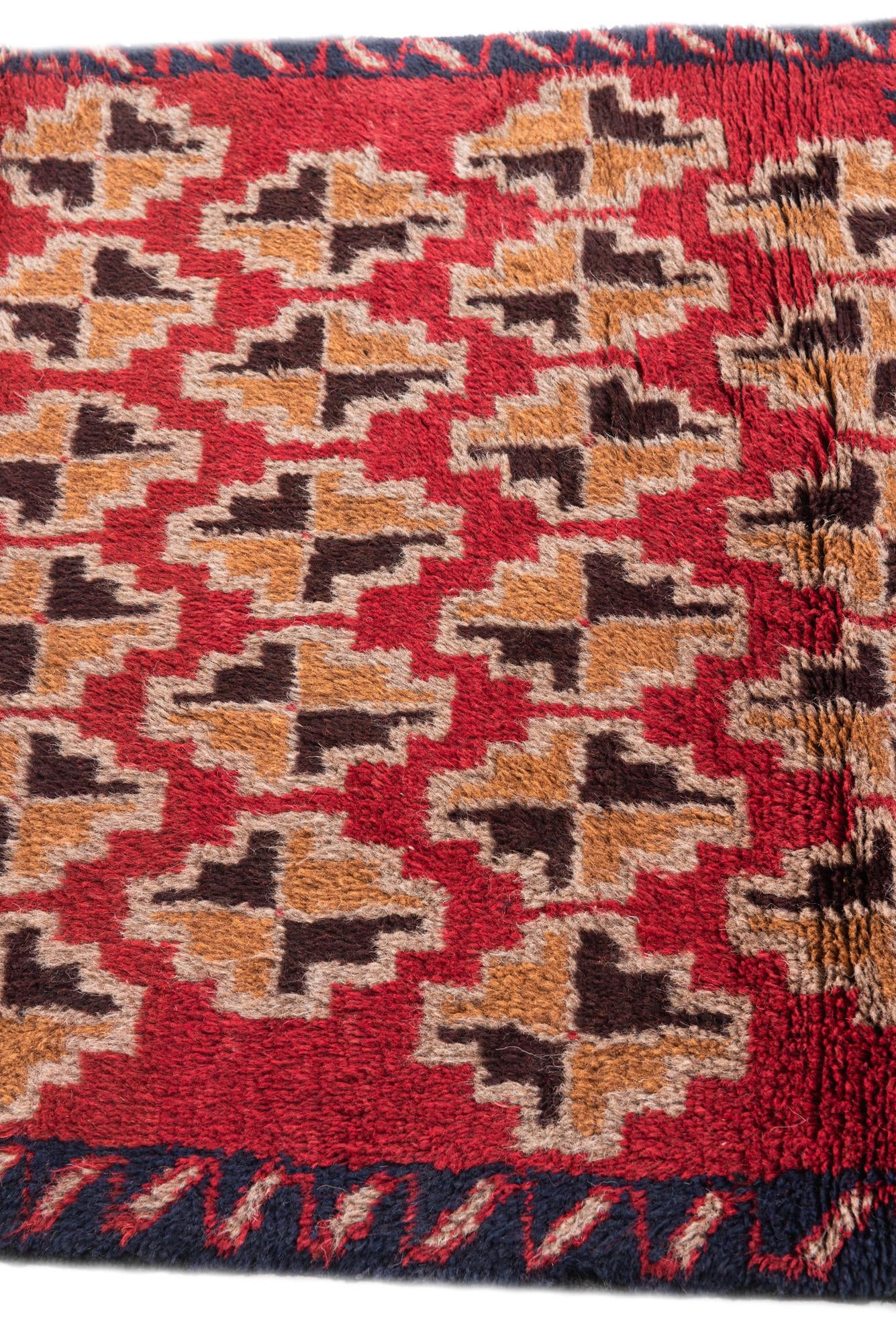 2' 10 x 4' 6 Hand Knotted Balouch Persian Wool Rug