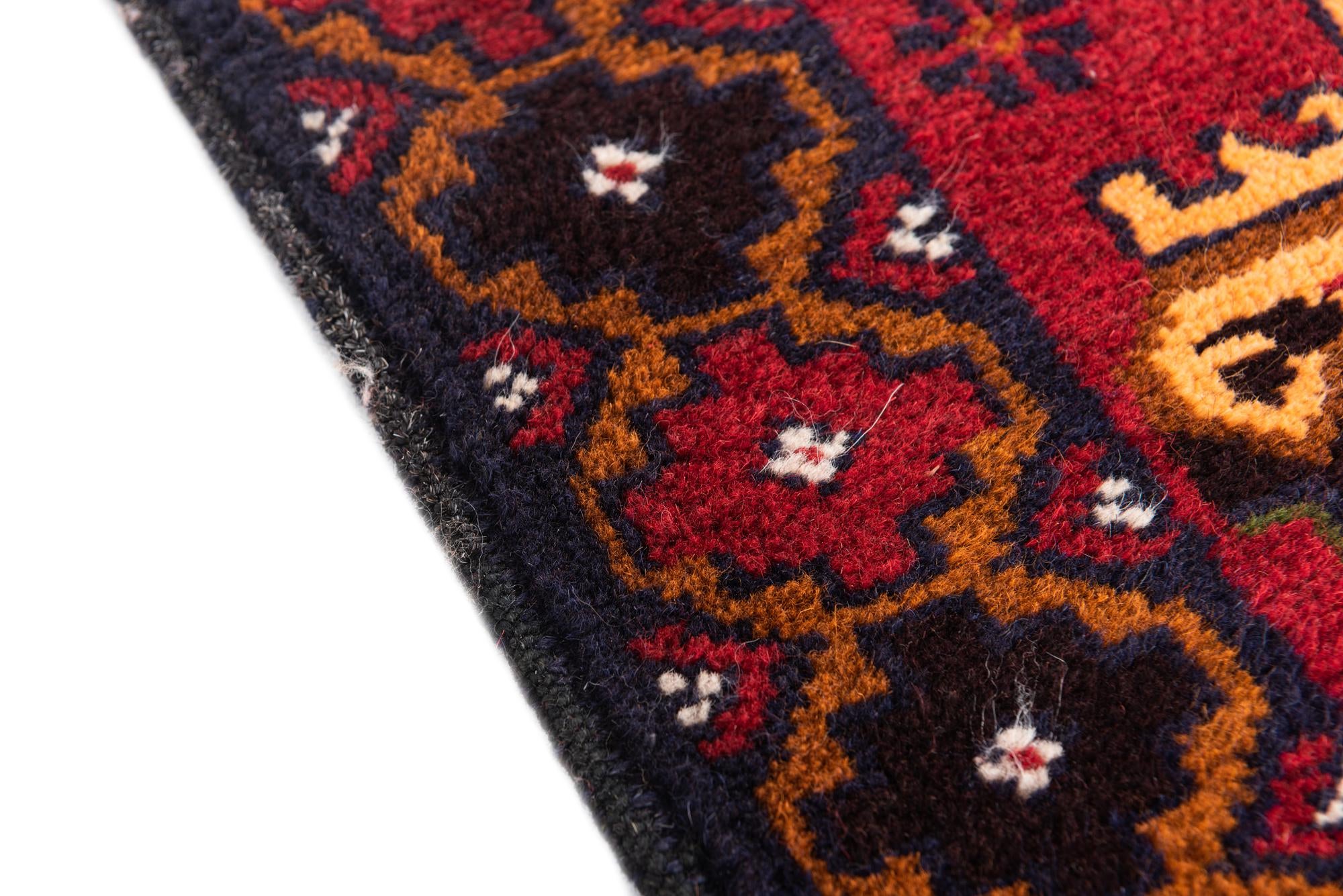 3' x 4' 5 Hand Knotted Balouch Persian Wool Rug