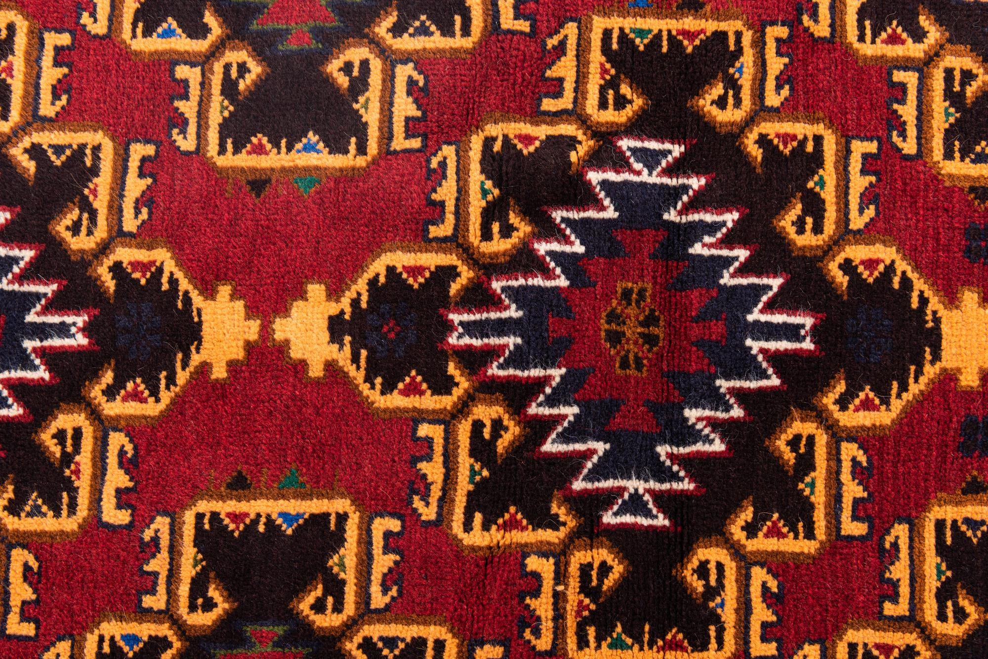 3' x 4' 5 Hand Knotted Balouch Persian Wool Rug