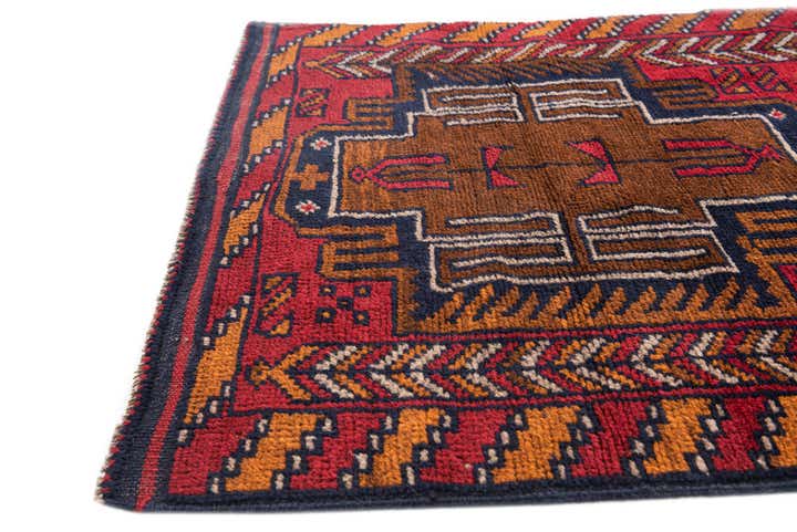 2' 10 x 4' 8 Hand Knotted Balouch Persian Wool Rug