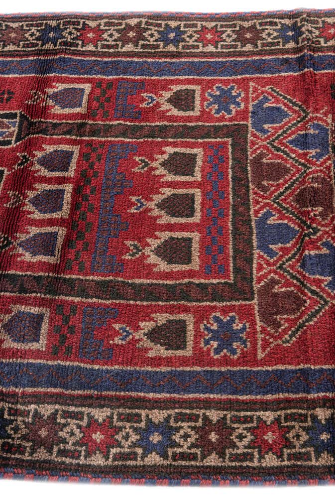 90cm x 140cm anudado a mano Balouch Alfombra Persa Lana