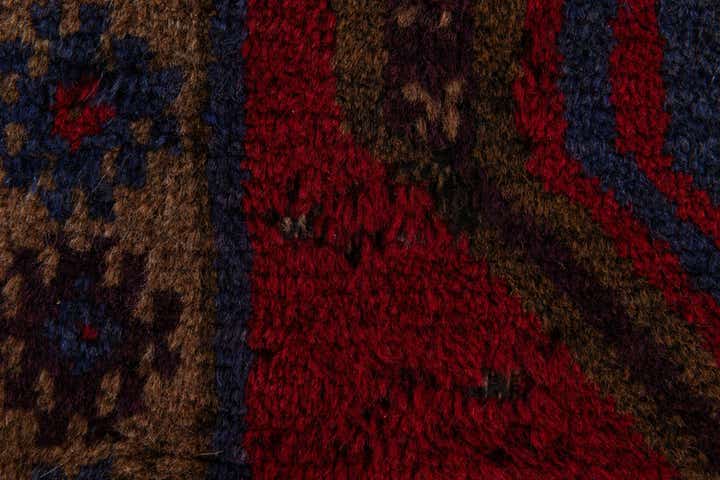3' x 4' 8 Hand Knotted Balouch Persian Wool Rug