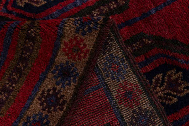 3' x 4' 8 Hand Knotted Balouch Persian Wool Rug