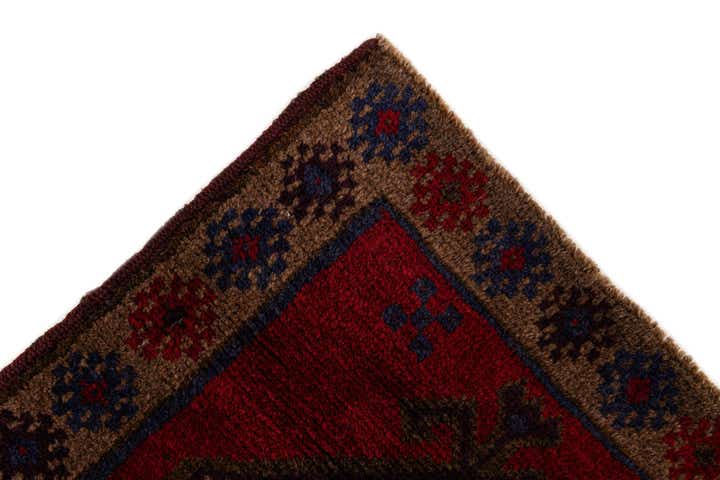 3' x 4' 8 Hand Knotted Balouch Persian Wool Rug