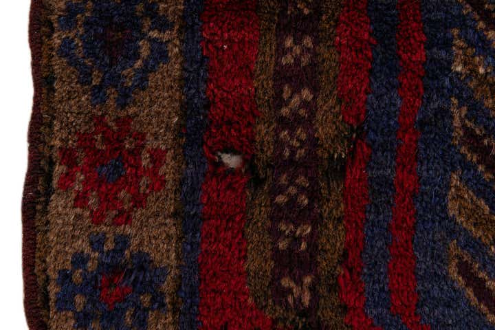 3' x 4' 8 Hand Knotted Balouch Persian Wool Rug