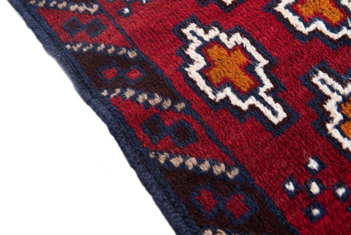 2' 9 x 4' 8 Hand Knotted Balouch Persian Wool Rug