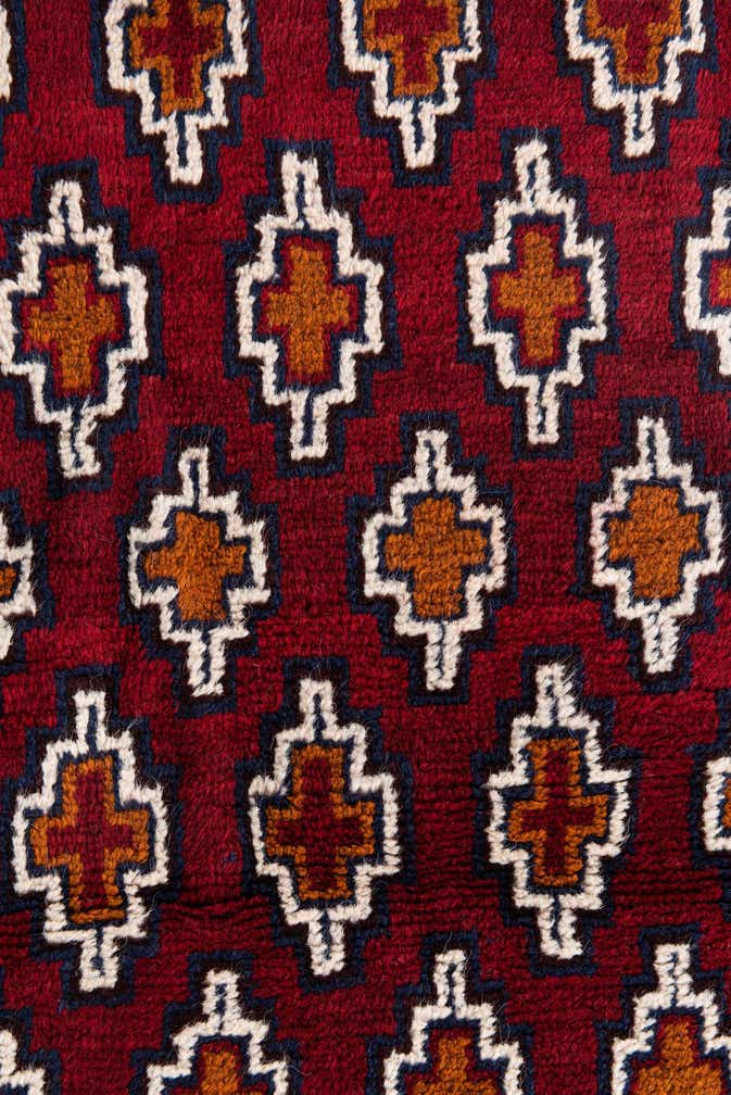 2' 9 x 4' 8 Hand Knotted Balouch Persian Wool Rug