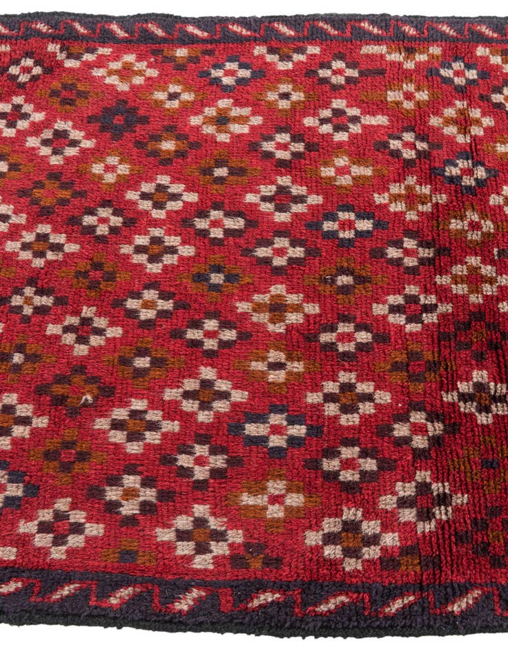 Detail image of 3' x 4' 7  Hand Knotted Balouch Persian Wool Rug