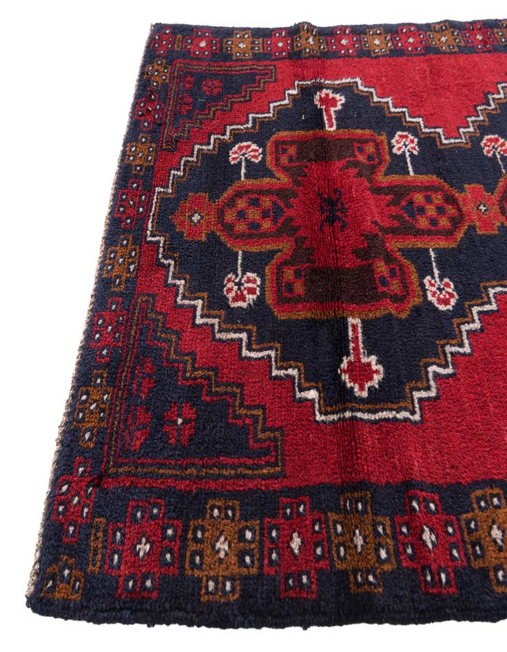 Detail image of 2' 9 x 4' 7  Hand Knotted Balouch Persian Wool Rug