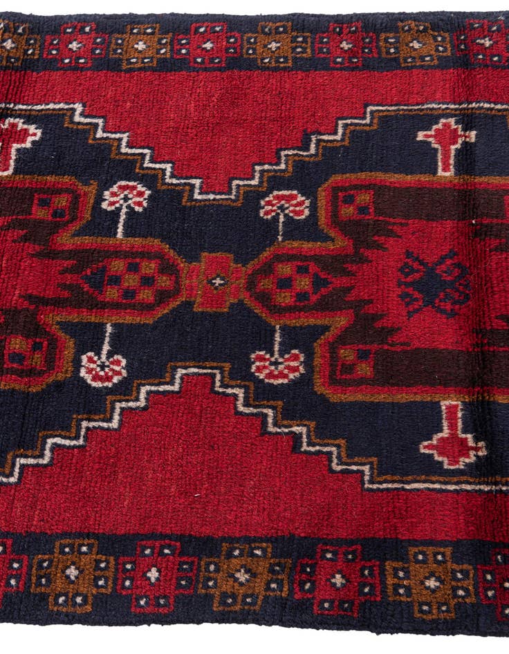 Detail image of 2' 9 x 4' 7  Hand Knotted Balouch Persian Wool Rug