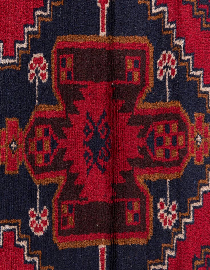 Detail image of 2' 9 x 4' 7  Hand Knotted Balouch Persian Wool Rug