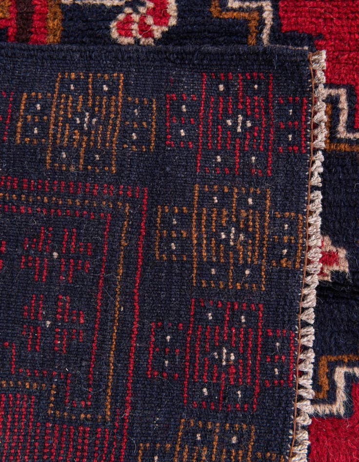 Detail image of 2' 9 x 4' 7  Hand Knotted Balouch Persian Wool Rug