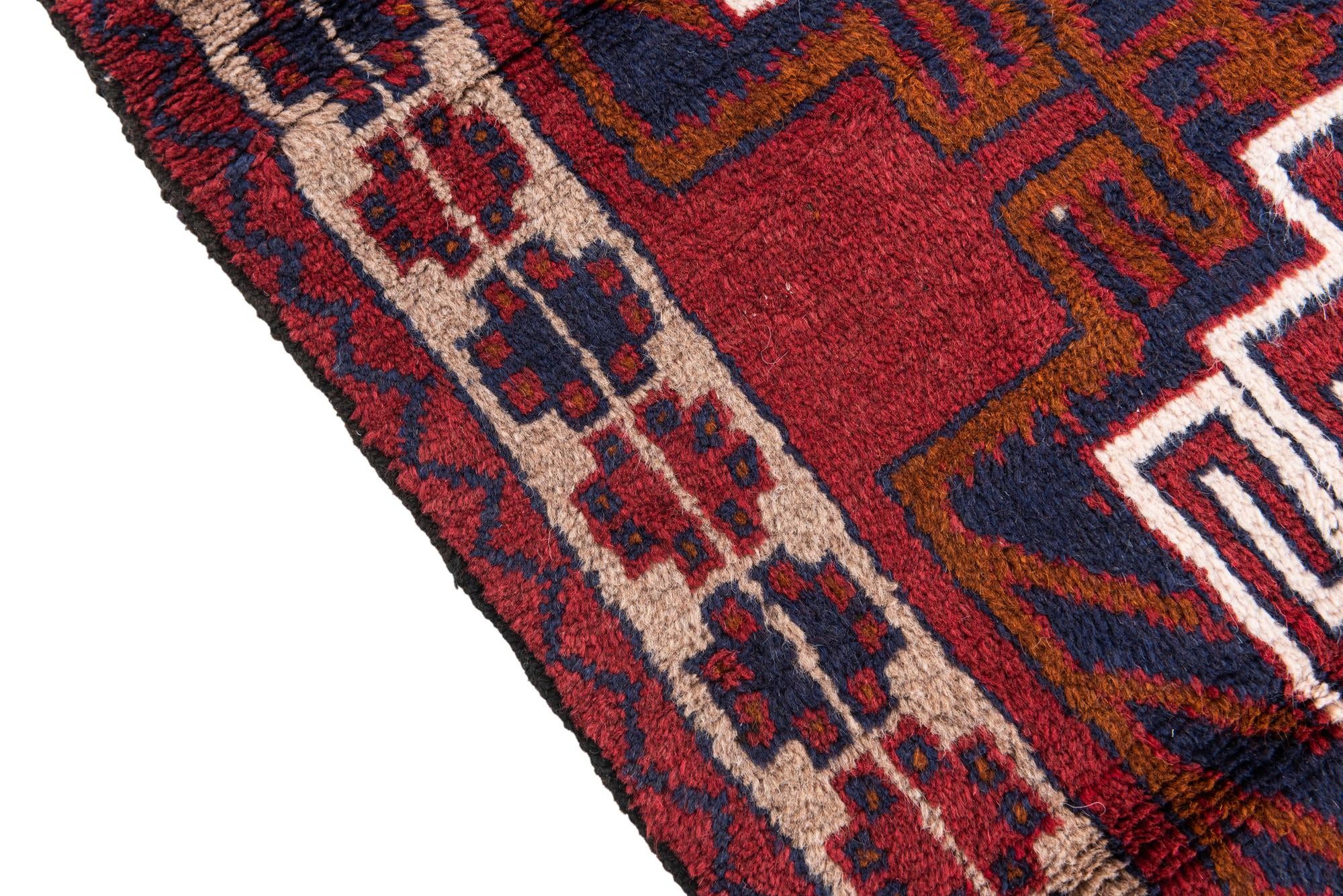 2' 10 x 4' 5 Hand Knotted Balouch Persian Wool Rug