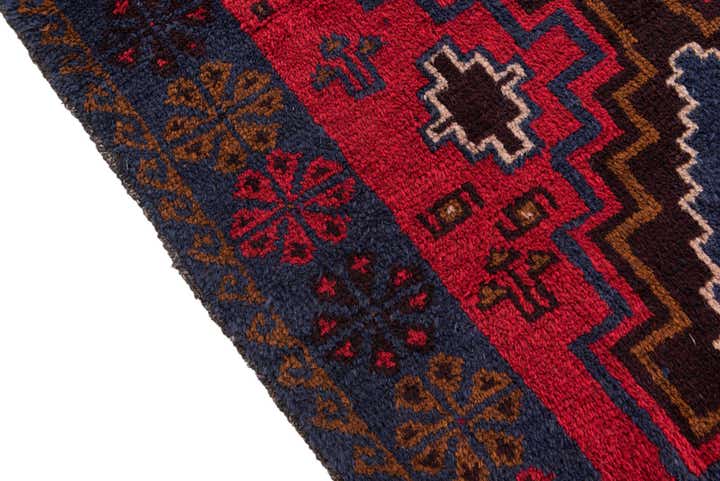 2' 10 x 4' 9 Hand Knotted Balouch Persian Wool Rug