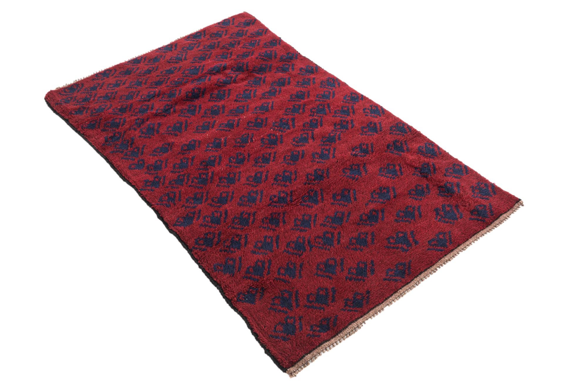 2' 10 x 4' 6 Hand Knotted Balouch Persian Wool Rug