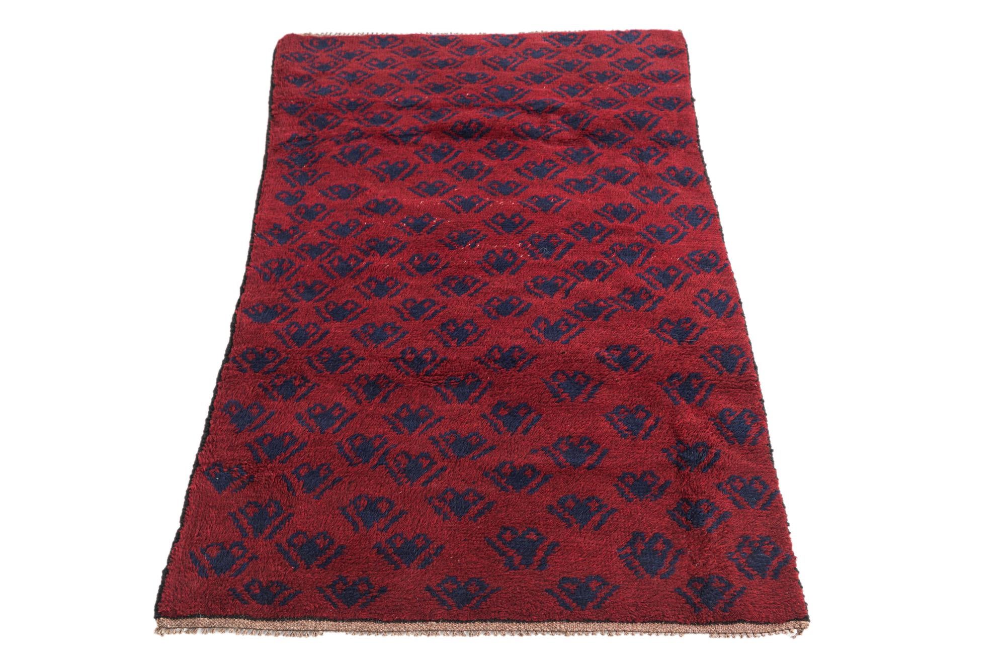 2' 10 x 4' 6 Hand Knotted Balouch Persian Wool Rug