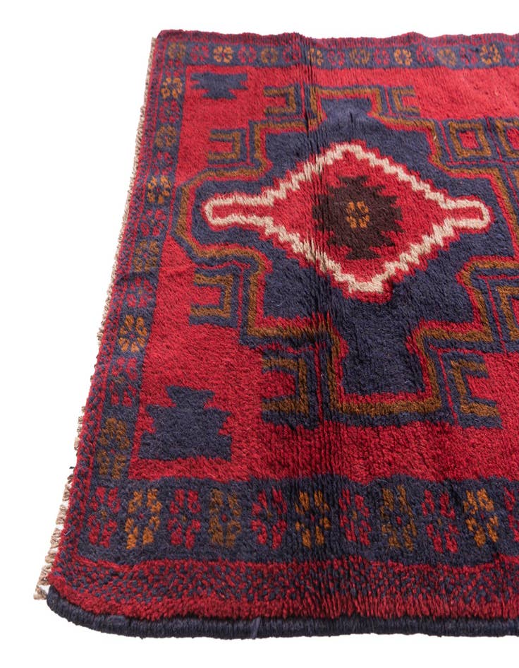 Detail image of 2' 9 x 4' 7  Hand Knotted Balouch Persian Wool Rug