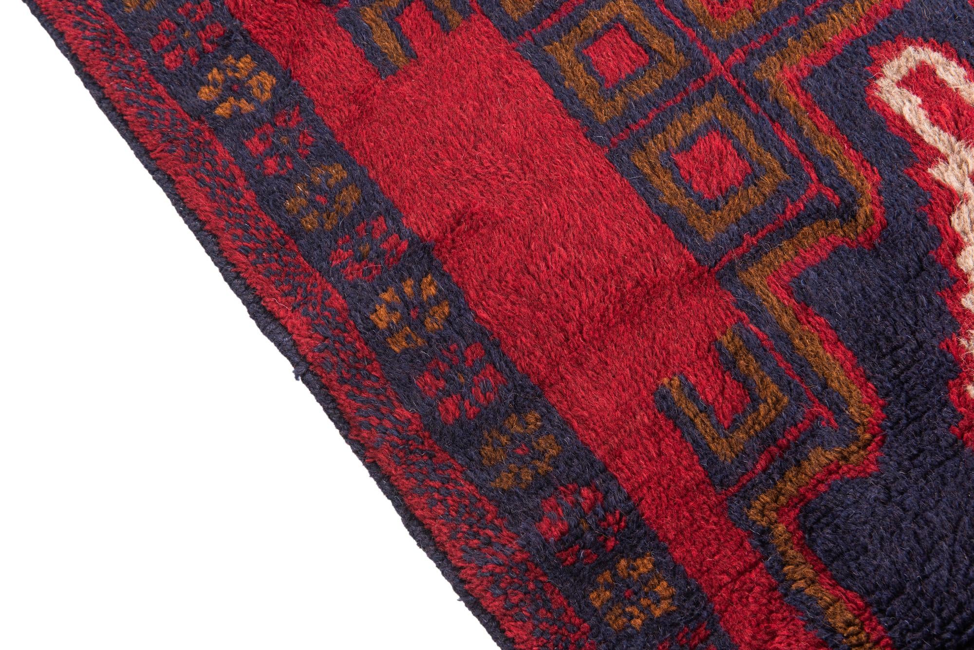 2' 9 x 4' 7 Hand Knotted Balouch Persian Wool Rug