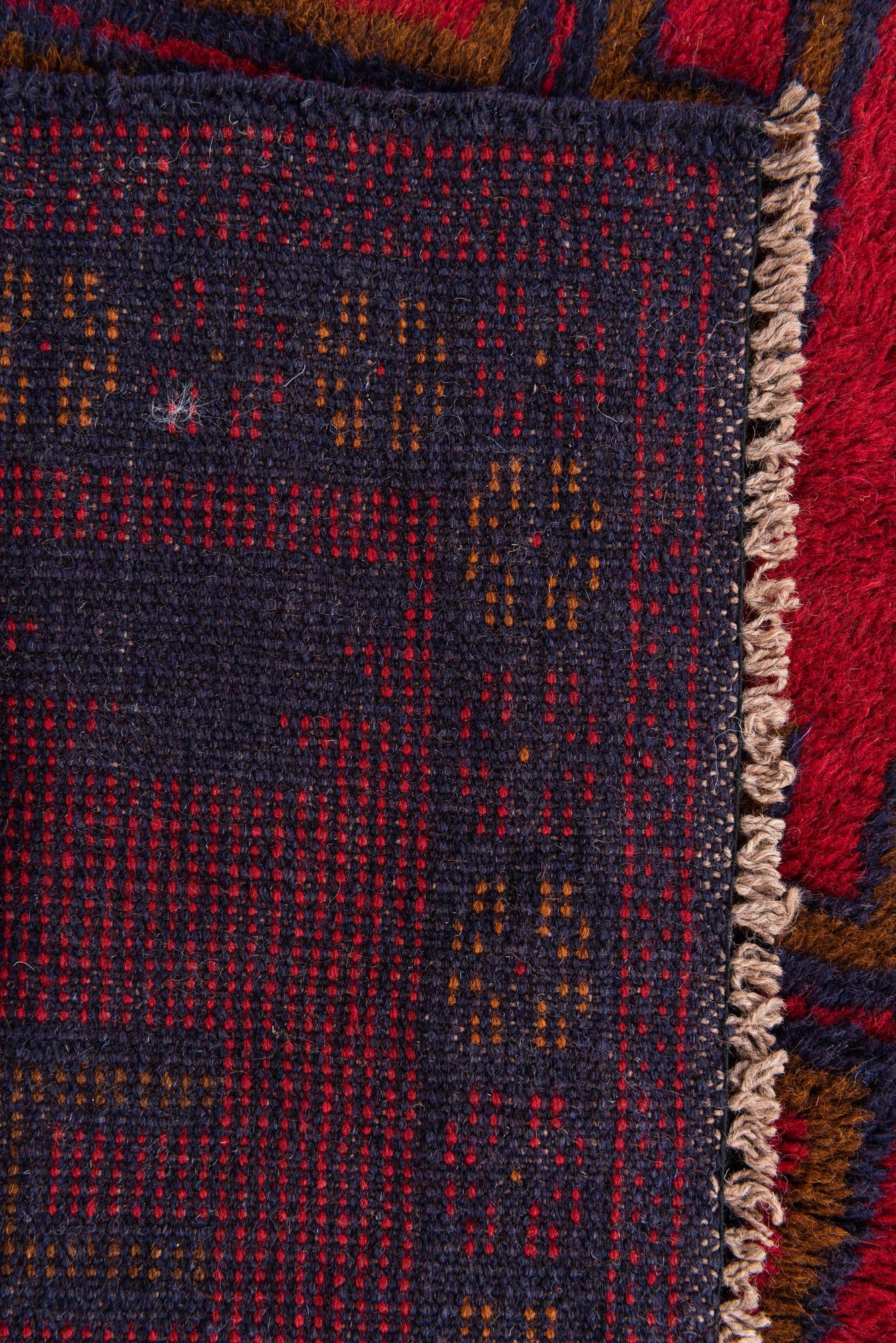 2' 9 x 4' 7 Hand Knotted Balouch Persian Wool Rug