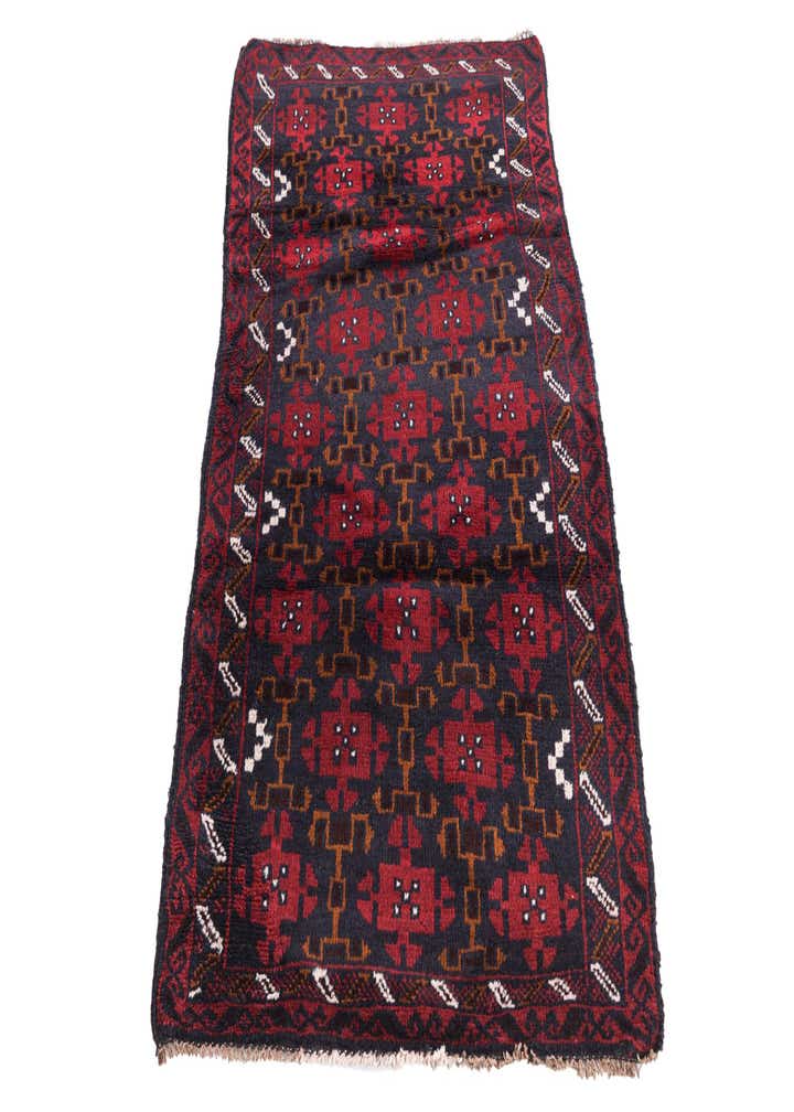 2' 9 x 4' 7 Hand Knotted Balouch Persian Wool Rug