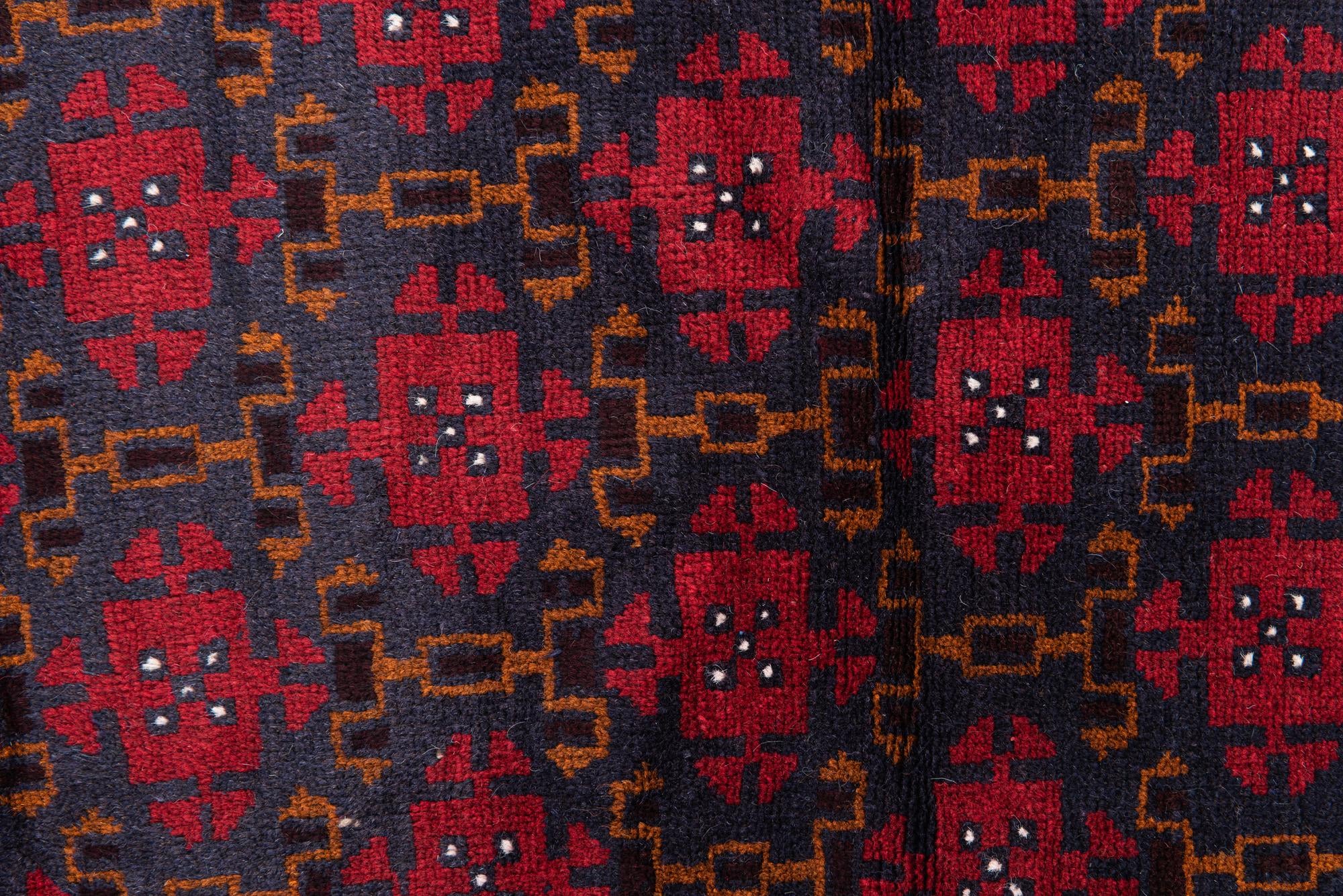 2' 9 x 4' 7 Hand Knotted Balouch Persian Wool Rug