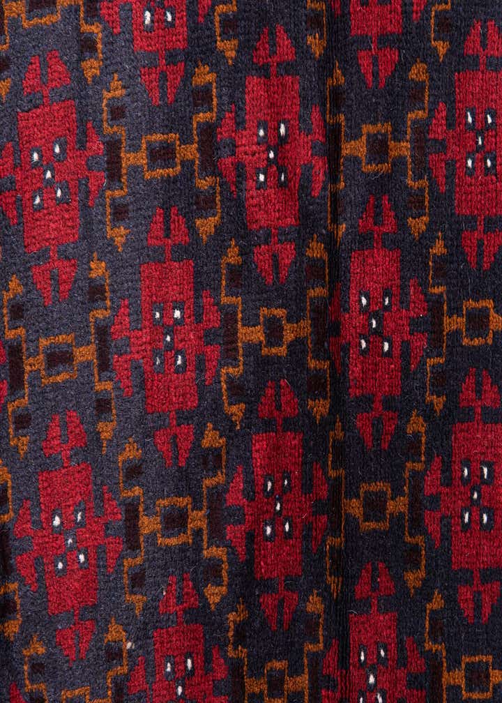 2' 9 x 4' 7 Hand Knotted Balouch Persian Wool Rug