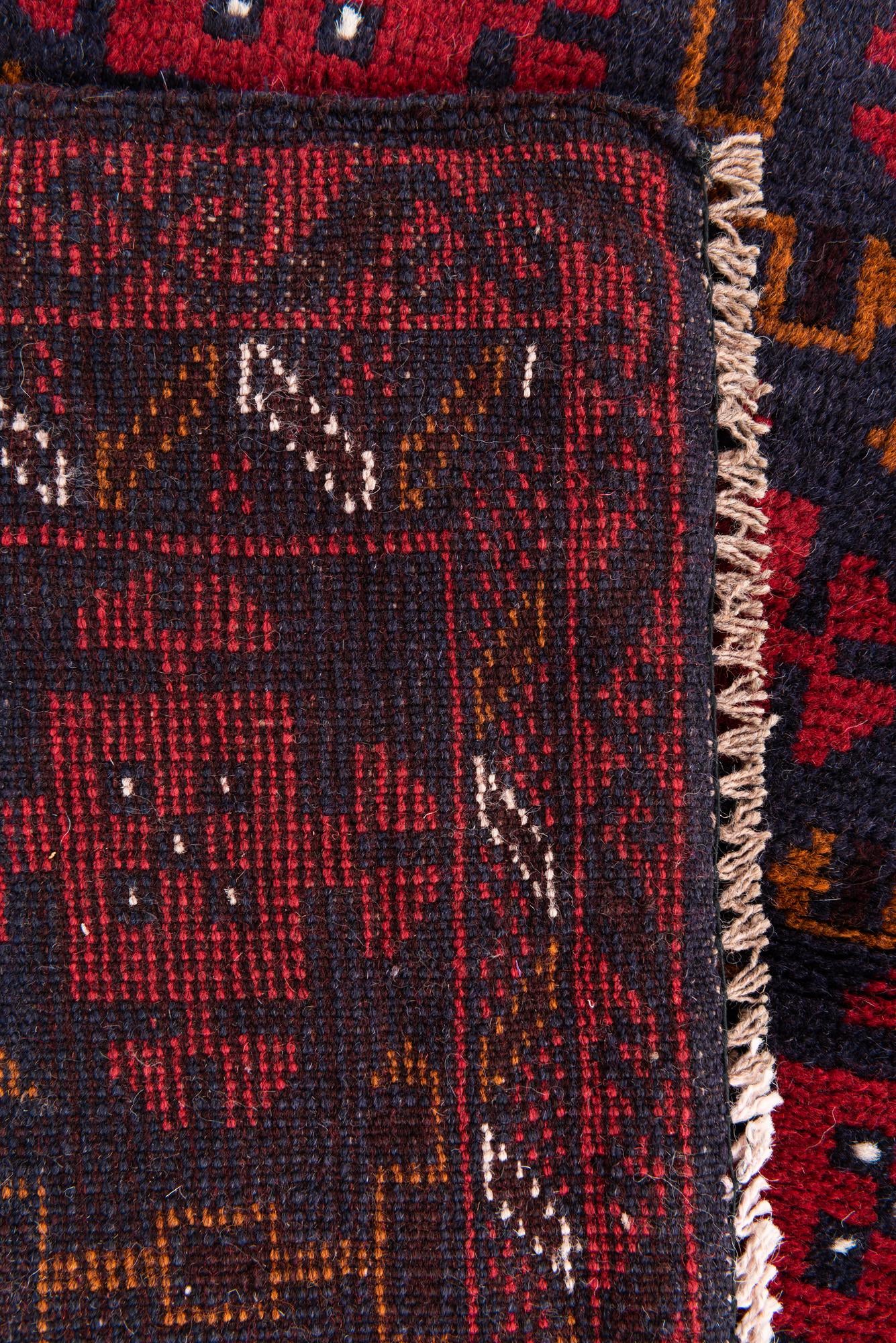 2' 9 x 4' 7 Hand Knotted Balouch Persian Wool Rug