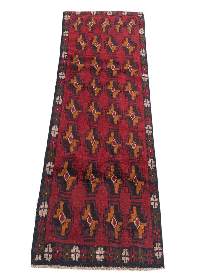 Detail image of 2' 8 x 5'  Hand Knotted Balouch Persian Wool Rug