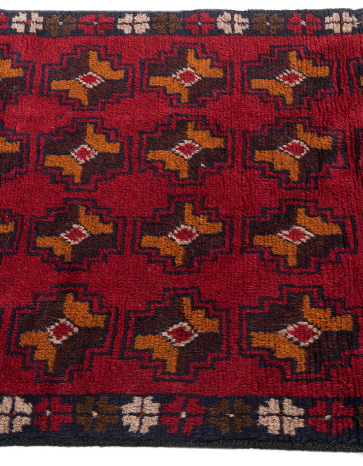 Detail image of 2' 8 x 5'  Hand Knotted Balouch Persian Wool Rug