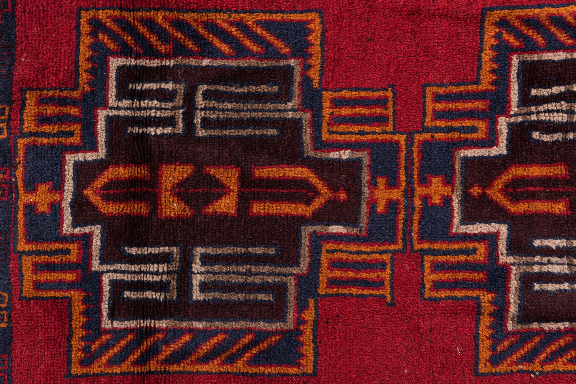 3' x 4' 8 Hand Knotted Balouch Persian Wool Rug