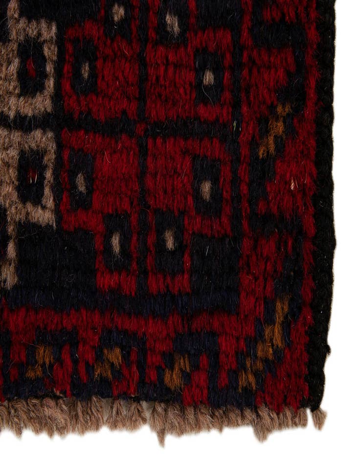 Detail image of 2' 10 x 4' 7  Hand Knotted Balouch Persian Wool Rug