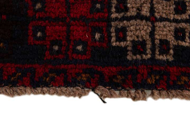 2' 10 x 4' 7 Hand Knotted Balouch Persian Wool Rug