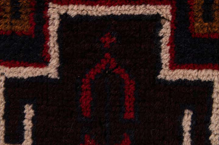 2' 10 x 4' 7 Hand Knotted Balouch Persian Wool Rug