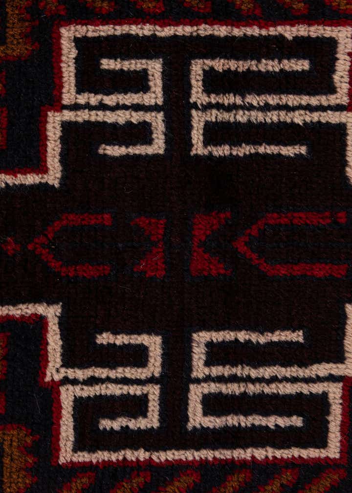 2' 10 x 4' 7 Hand Knotted Balouch Persian Wool Rug