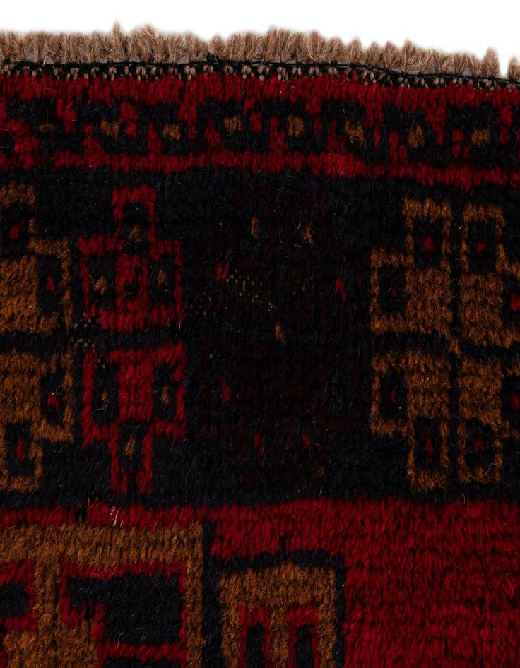 Detail image of 2' 10 x 4' 7  Hand Knotted Balouch Persian Wool Rug
