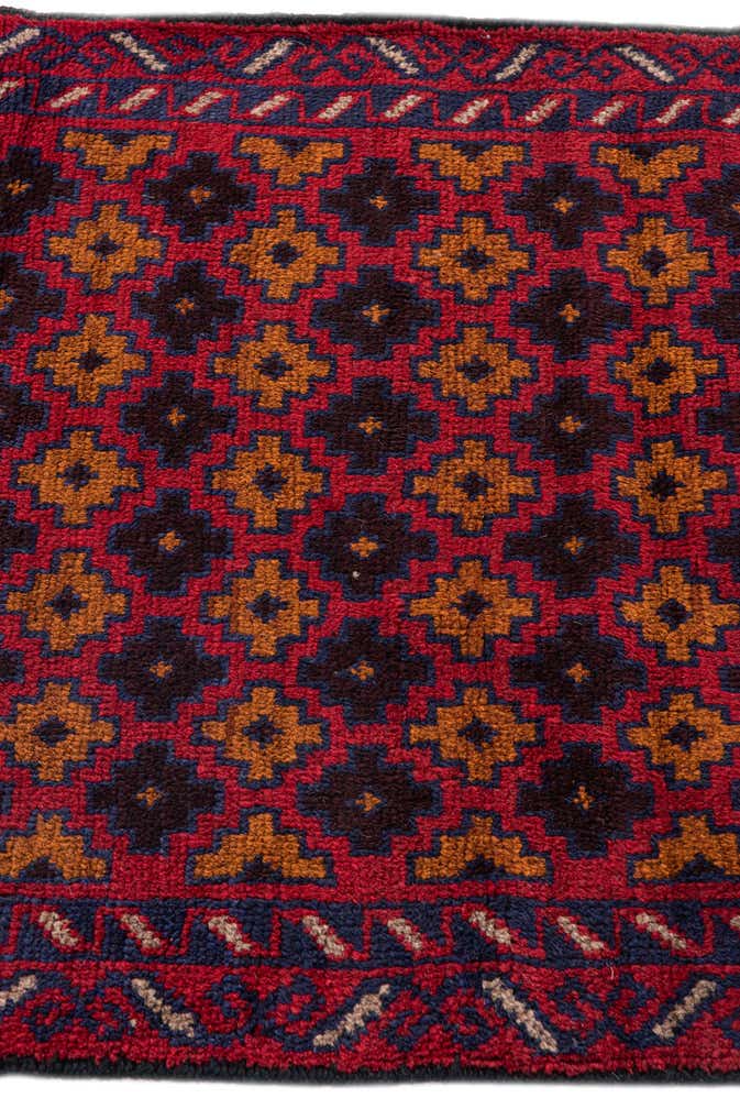 3' x 4' 9 Hand Knotted Balouch Persian Wool Rug