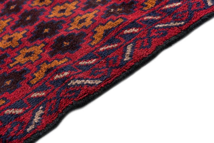 Detail image of 3' x 4' 9 Hand Knotted Balouch Persian Wool Rug